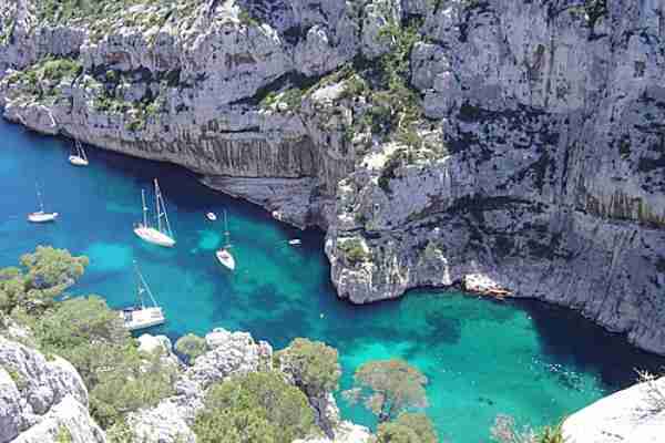 Calanque d'En-Vau (steep-walled inlet near Cassis) 